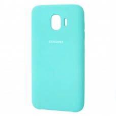 Чехол для Samsung Galaxy J4 2018 (J400) Silky Soft Touch светло бирюзовый
