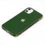 Чохол для iPhone 11 Silicone case (TPU) темно-зелений
