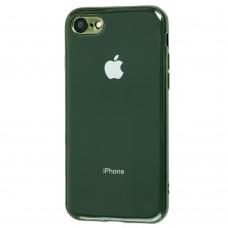 Чехол Silicone для iPhone 7 / 8 case (TPU) темно-зеленый