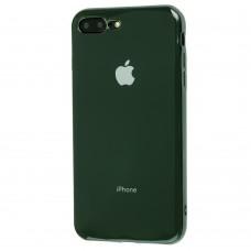 Чехол для iPhone 7 Plus / 8 Plus Silicone case темно-зеленый