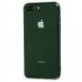 Чохол для iPhone 7 Plus / 8 Silicone case темно-зелений