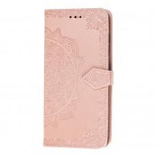 Чехол книжка для Samsung Galaxy A51 (A515) "Art с визитницей" розовый