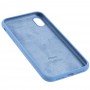 Чехол для iPhone Xr Silicone Full голубой / cornflower