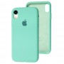 Чехол для iPhone Xr Silicone Full бирюзовый / marine green