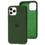 Чохол для iPhone 11 Pro Silicone Full зелений / black green