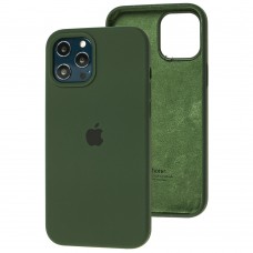 Чохол для iPhone 12 Pro Max Silicone Full зелений / cyprus green