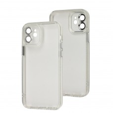 Чохол для iPhone 12 Berlia Bling Gliter Camera Lens clear