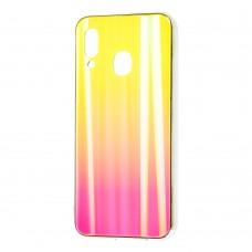 Чехол для Samsung Galaxy A40 (A405) Aurora glass желтый