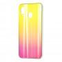 Чехол для Samsung Galaxy A20 / A30 Aurora glass желтый