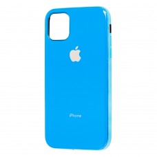 Чехол для iPhone 11 Pro Max Silicone case (TPU) голубой