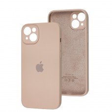 Чехол для iPhone 14 Plus Square Full camera pink sand