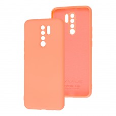 Чехол для Xiaomi Redmi 9 Wave colorful персиковый