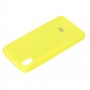 Чехол для Xiaomi Redmi 7A Silky Soft Touch "лимонный"