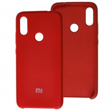 Чехол для Xiaomi Redmi Note 7 Silky Soft Touch темно-красный
