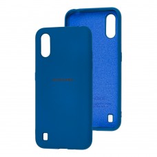 Чехол для Samsung Galaxy A01 (A015) Silicone Full синий