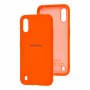 Чехол для Samsung Galaxy A01 (A015) Silicone Full оранжевый