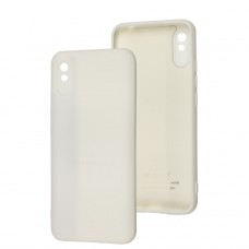 Чехол для Xiaomi Redmi 9A Silicone Full Трезубец белый