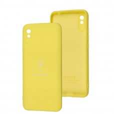 Чохол для Xiaomi Redmi 9A Silicone Full Тризуб жовтий