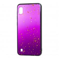 Чехол для Samsung Galaxy A10 (A105) color конфети фиолетовый