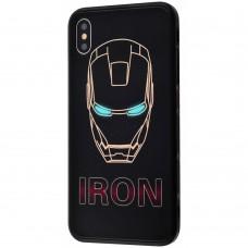 Чохол для iPhone X / Xs glass "Iron"