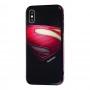 Чохол для iPhone X / Xs glass Superman