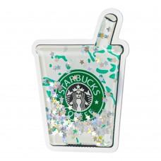 Попсокет для смартфона Cartoon Блестки вода Starbucks