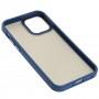 Чохол для iPhone 12 / 12 Pro Totu Shadow Matte Metal Buttons синій
