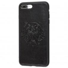 Чохол для iPhone 7 Plus / 8 Plus Kenzo leather чорний