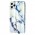 Чохол для iPhone 11 Pro Max Design Mramor Benzo білий