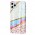 Чехол для iPhone 11 Pro Max Design Mramor Benzo бело-розовый