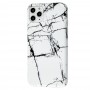 Чохол для iPhone 11 Pro Max Design Mramor Glossy білий
