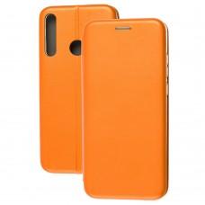 Чехол книжка Premium для Huawei Y6p оранжевый