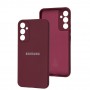 Чехол для Samsung Galaxy A34 (A346) Silicone Full camera marsala