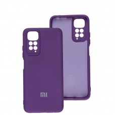 Чехол для Xiaomi Redmi Note 11 / 11s Silicone Full camera фиолетовый / purple
