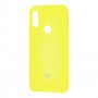 Чохол для Xiaomi Redmi 7 Silky Soft Touch лимонний