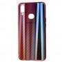 Чехол для Samsung Galaxy A10s (A107) Carbon Gradient Hologram красный