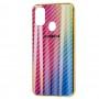 Чохол для Samsung Galaxy M21 / M30s Carbon Gradient Hologram рожевий