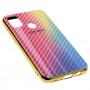 Чехол для Samsung Galaxy M21 / M30s Carbon Gradient Hologram розовый