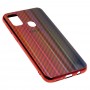 Чехол для Samsung Galaxy M21 / M30s Carbon Gradient Hologram красный