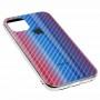 Чохол для iPhone 11 Carbon Gradient Hologram синій