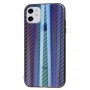 Чохол для iPhone 11 Carbon Gradient Hologram чорний