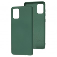 Чехол для Samsung Galaxy A71 (A715) Wave colorful зеленый / forest green