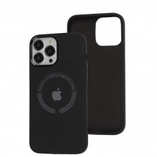 Чехол для iPhone 13 Pro Max Metal Camera MagSafe Silicone black