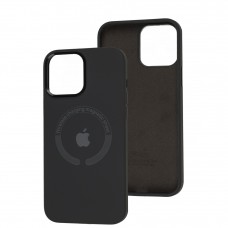 Чехол для iPhone 13 Pro Max Metal Camera MagSafe Silicone charcoal gray