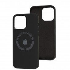 Чехол для iPhone 14 Pro Max Metal Camera MagSafe Silicone black