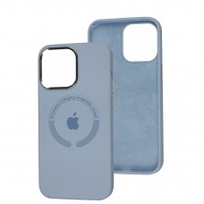 Чехол для iPhone 14 Pro Max Metal Camera MagSafe Silicone lilac