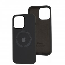 Чехол для iPhone 14 Pro Max Metal Camera MagSafe Silicone charcoal gray
