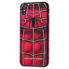Чехол для iPhone Xs Max glass "Spider Man"