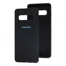 Чехол для Samsung Galaxy S10 (G973) Silky Soft Touch черный