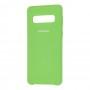 Чехол для Samsung Galaxy S10 (G973) Silky Soft Touch зеленый